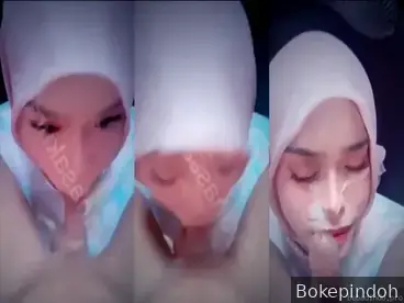 Sembur sperma ke muka pacar nakal super hot